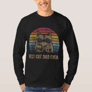 Best Cat Dad Ever. Papa Birthday Father's Day Gift T-Shirt