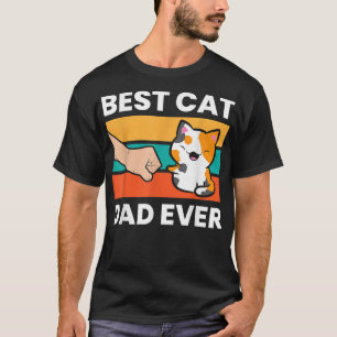 Best Cat Dad Ever Papa Calico Cat T-Shirt