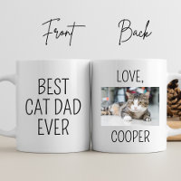 Best Cat Dad Ever Personalised Photo Cat Lovers