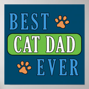 Best Cat Dad Ever       Poster