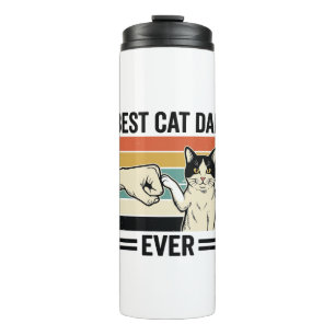 Best Cat Dad Ever Retro Cat Fist Bump Shirt_1 Thermal Tumbler