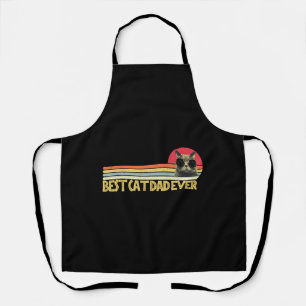 Best Cat Dad Ever Shirt Cat Lovers Cat Dad Fabulou Apron