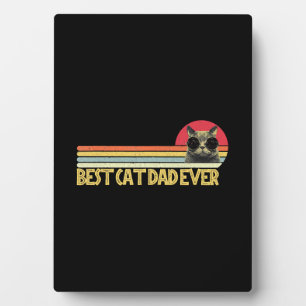 Best Cat Dad Ever Shirt Cat Lovers Cat Dad Fabulou Plaque
