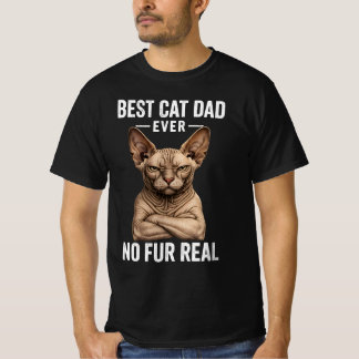 Best Cat Dad Ever Sphynx Cat Shirt