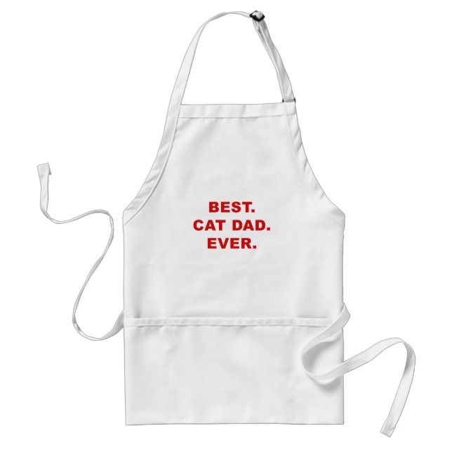 Best Cat Dad Ever Standard Apron (Front)