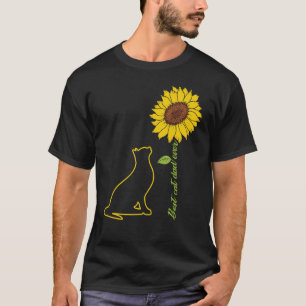 Best Cat Dad Ever Sunflower Cat Sunflower Father' T-Shirt