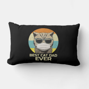 Best Cat Dad Ever Sunglasses Face Mask Gift Lumbar Cushion