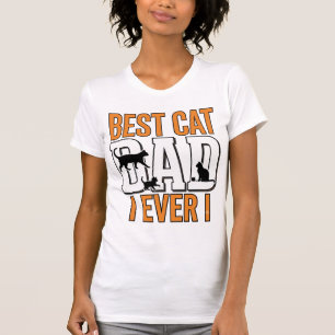 Best Cat Dad Ever Vintage Cat Father Shirt Design_