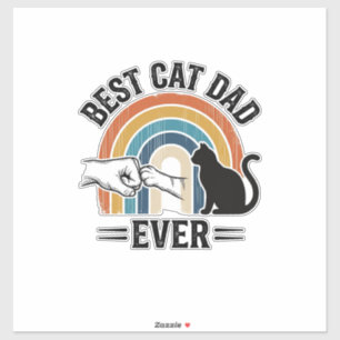 Best Cat Dad Ever Vintage Cat Lover Design_1