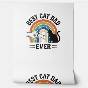 Best Cat Dad Ever Vintage Cat Lover Design_1 Wallpaper