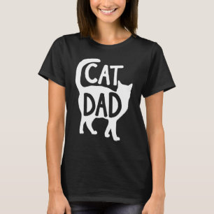 Best Cat Dad Fathers Day Men Daddy Papa T-Shirt