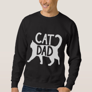 Best Cat Dad Funny Gift Men Fathers Day Kitty Chri Sweatshirt