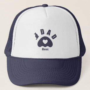 Best cat dad paw trucker hat