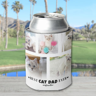 Best Cat Dad Pet Photo Can Cooler