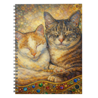 Best Cat Friends Klimt-inspired Photo Notebook