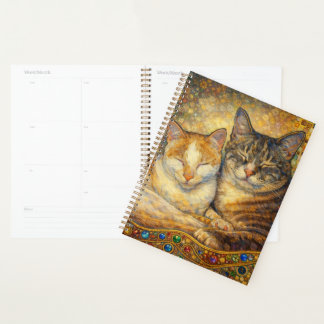 Best Cat Friends Klimt-inspired Planner