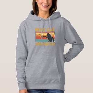Best Cat Godfather Ever Vintage Cat Vector Design_ Hoodie