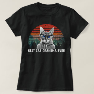 best cat grandma ever T-Shirt
