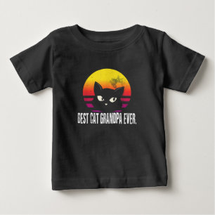Best Cat Grandpa Ever Cat Retro Gift Baby T-Shirt