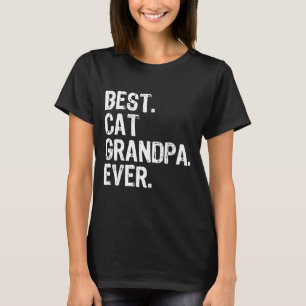 Best Cat Grandpa Ever Funny Cool Gift Father's Day T-Shirt
