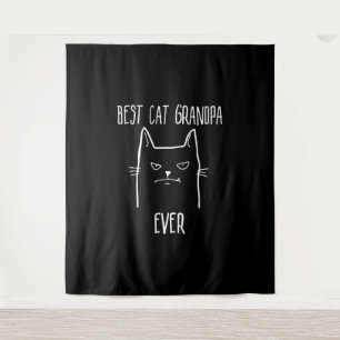 Best Cat Grandpa Ever - Kitty Papa Tapestry