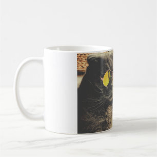 Best cat mom dad add cat photo name gift template coffee mug