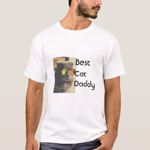 Best cat mom dad add cat photo name gift template T-Shirt