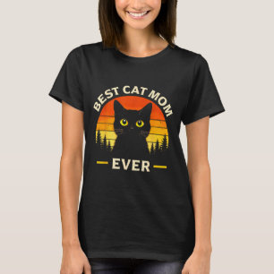 Best Cat Mom Ever for Kids Boy Girl Women Mama T-Shirt