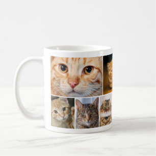 Best Cat Mum 7 Photo Collage Mug