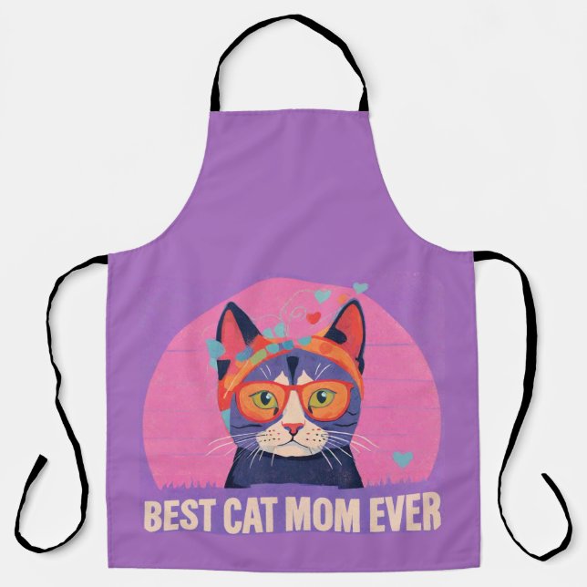 Best Cat Mum Apron (Front)
