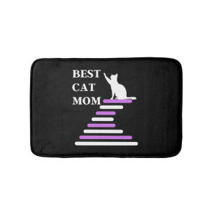 Best Cat Mum Bath Mat