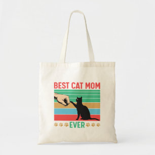 best cat mum cats lover design tote bag