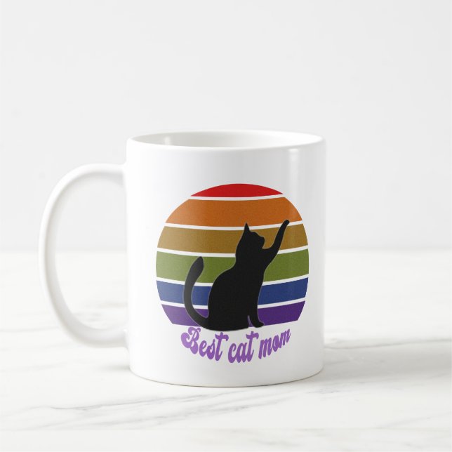Best Cat Mum Coffee Mug (Left)