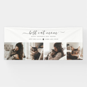 Best Cat Mum: Custom Mother's Day Cat Photo Banner