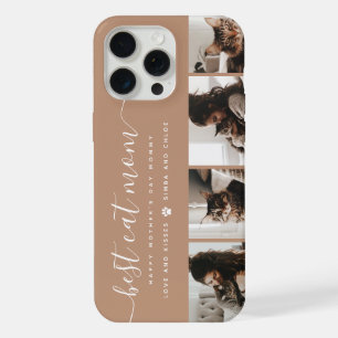 Best Cat Mum: Custom Mother's Day Cat Photo iPhone 15 Pro Max Case