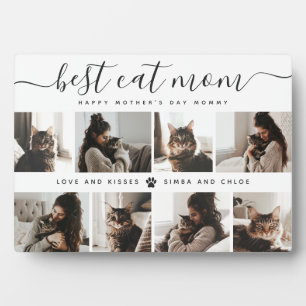 Best Cat Mum: Custom Mother's Day Cat Photo Plaque