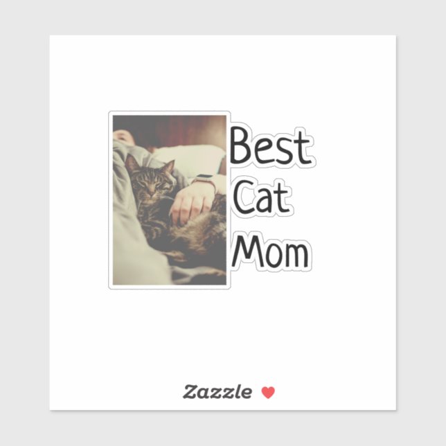 Best cat mum dad add cat photo name gift template  (Sheet)