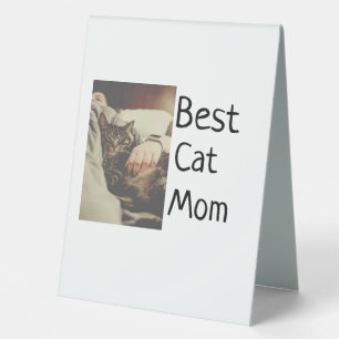 Best cat mum dad add cat photo name gift template