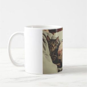 Best cat mum dad add cat photo name gift template  coffee mug