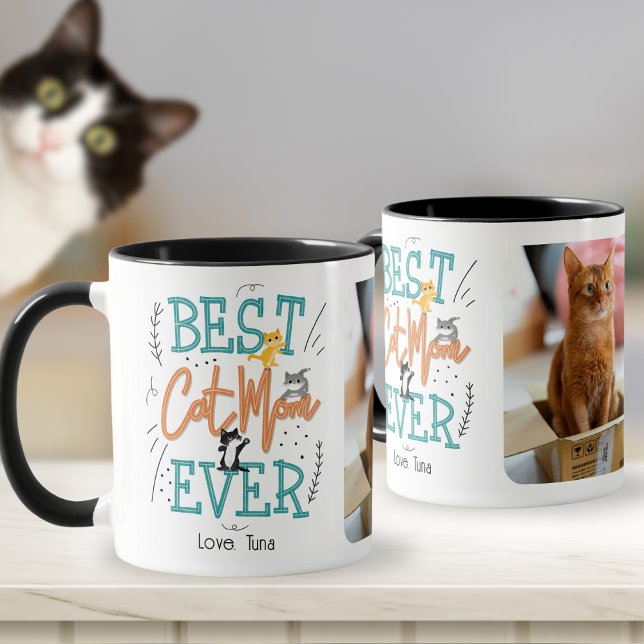 Best Cat Mum Ever  1 Photo Mothers Day  Mug (Creator Uploaded)