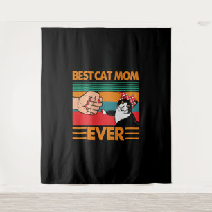 Best Cat Mum Ever Bandanna Tapestry