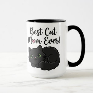 Best Cat Mum Ever Black Cat Coffee Mug