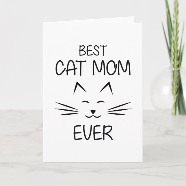 Best Cat mum ever Card (Front)