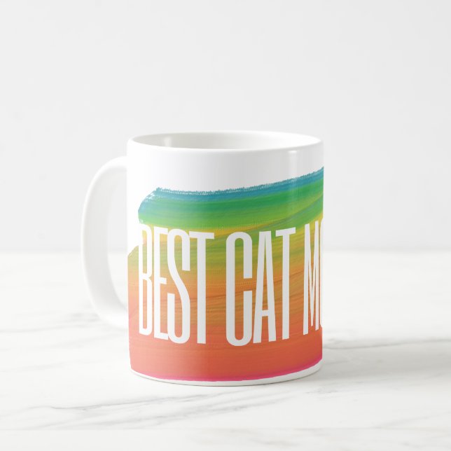 Best Cat Mum Ever Cat Owner Mothers Day Gift  Coffee Mug (Front Left)