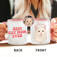 Best Cat Mum Ever Cat Personalised Christmas Gift