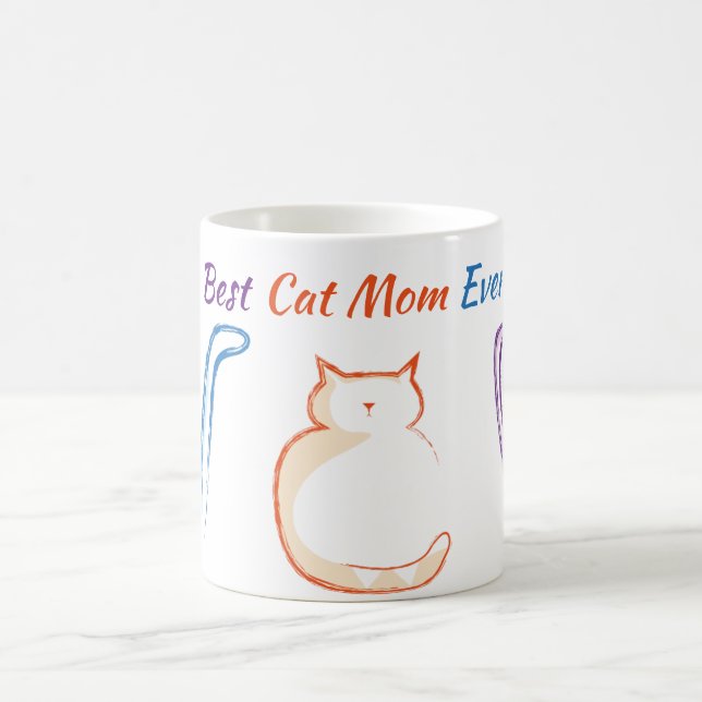 Best Cat Mum Ever Coffee Mug (Center)