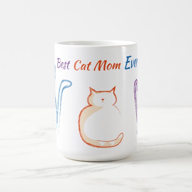 Best Cat Mum Ever Coffee Mug (Center)