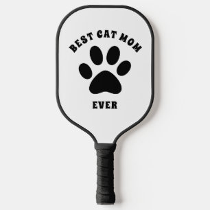 Best Cat Mum Ever Custom Text Personalised Pickleball Paddle