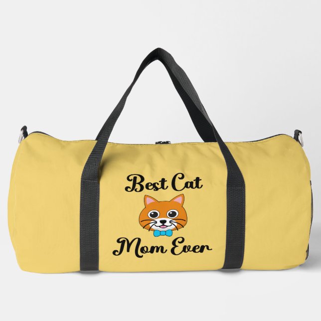 Best Cat Mum Ever Duffle Bag (Front)