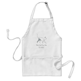 Best Cat Mum Ever Elegant Timeless Personalised Standard Apron